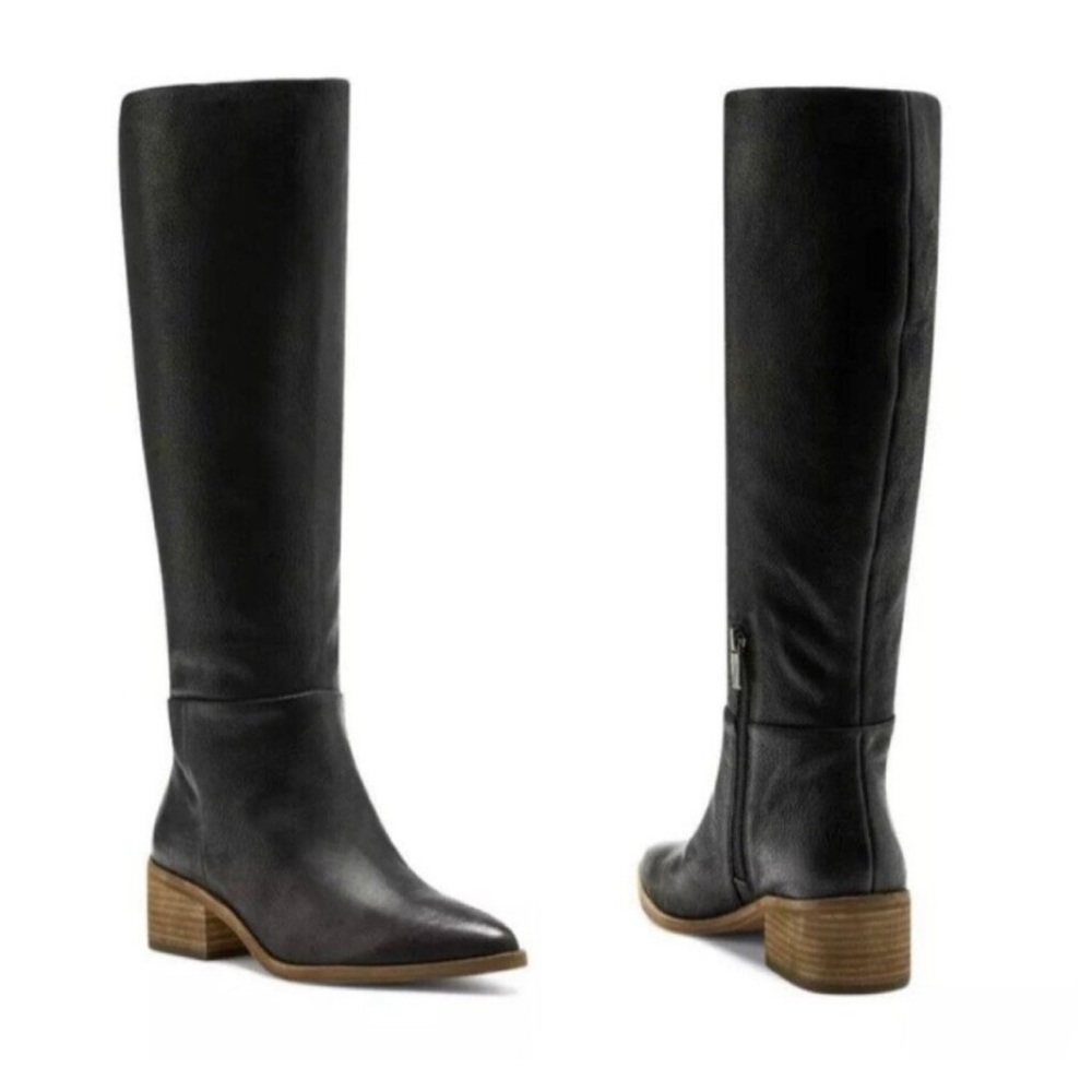 Vine Camuto Black Leather Breanna Boot